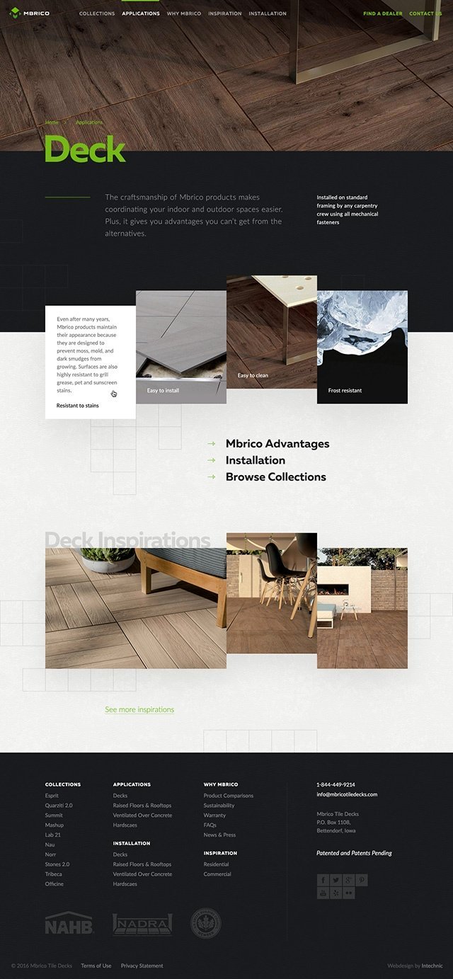 Manufacturing Website UX Design Case Study - Deck