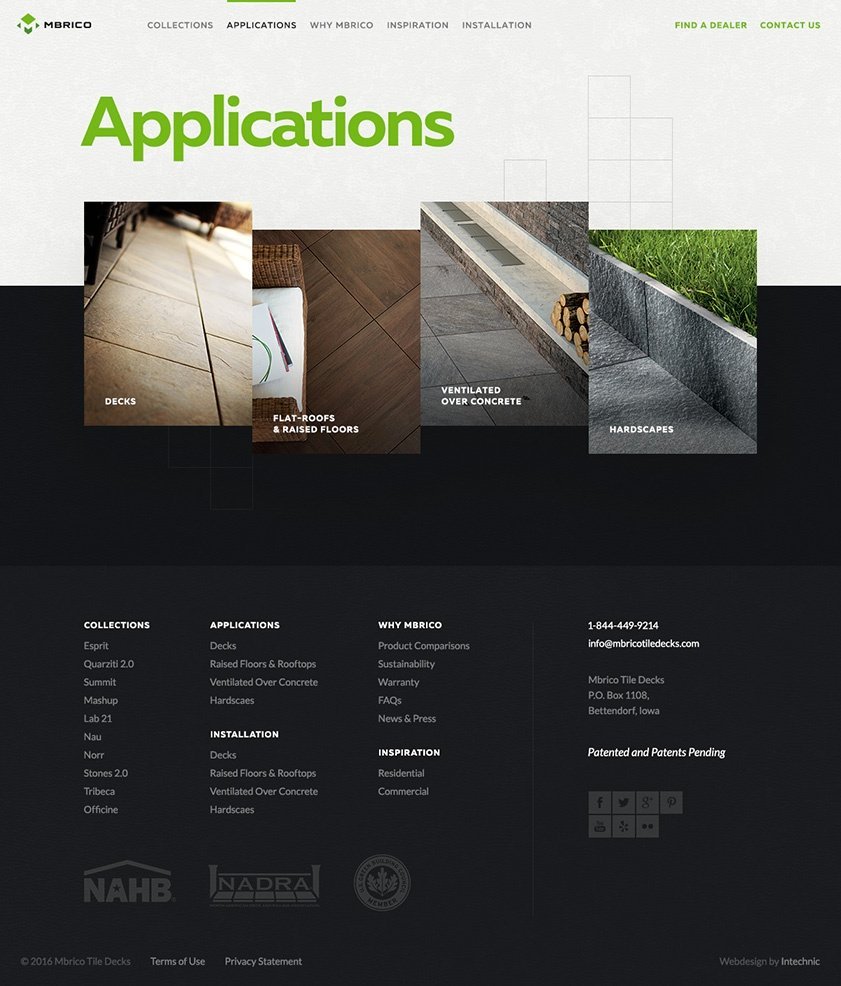 Manufacturing Website UX Design Case Study - Applications