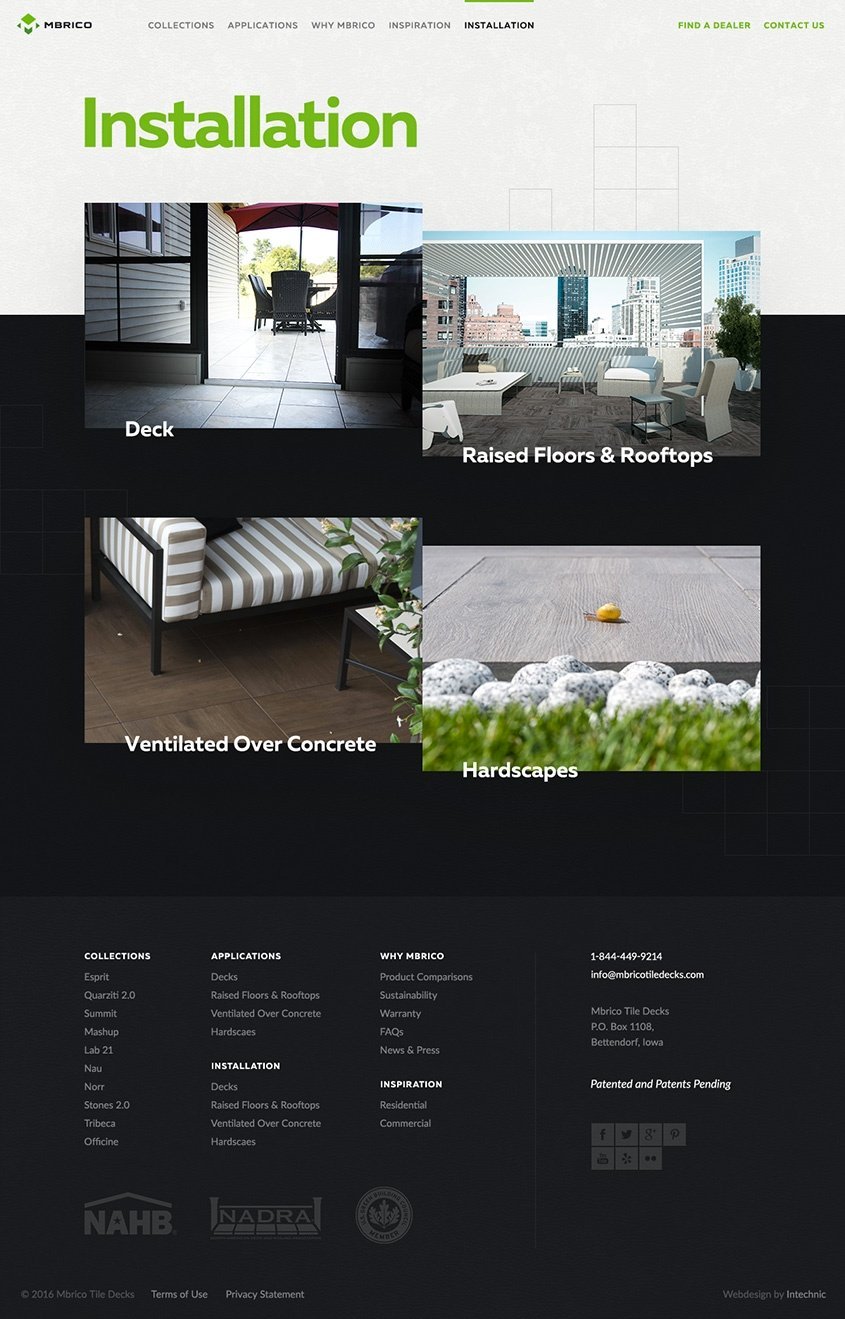 Manufacturing Website UX Design Case Study - Installation