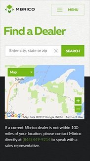 Manufacturing Website UX Design Case Study - Find a Dealer (Mobile)