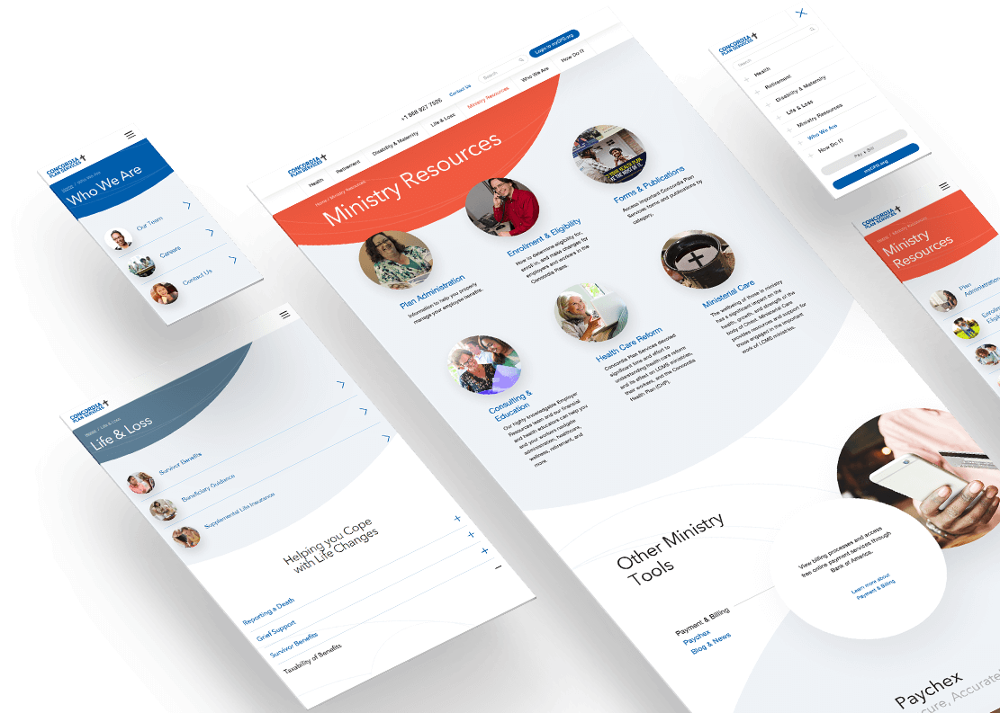 Insurance UX Website Design Case Study - Effective Use of Colors